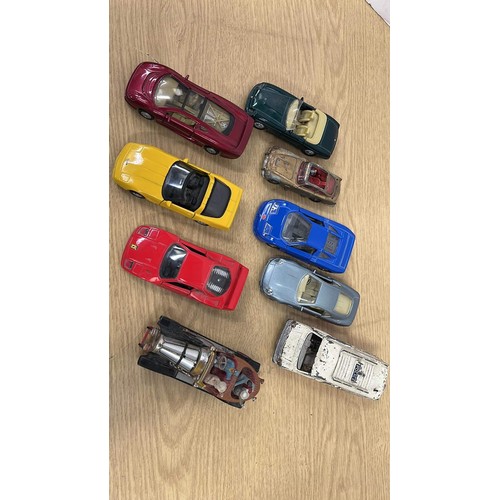 131 - MIXED MAKER PLAY WORN MODEL CARS