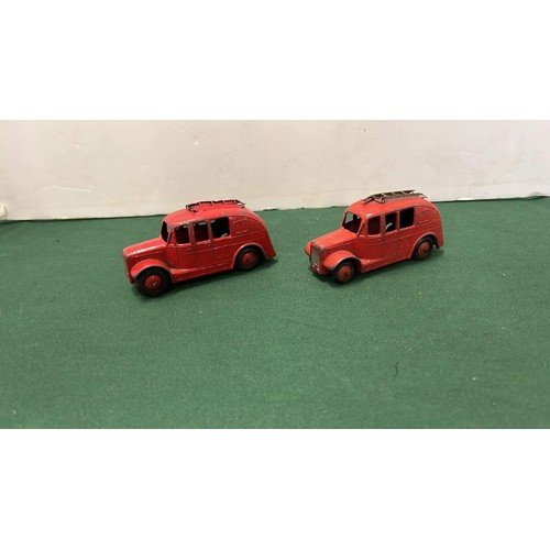 130 - TWO PLAY WORN DINKY FIRE ENGINES