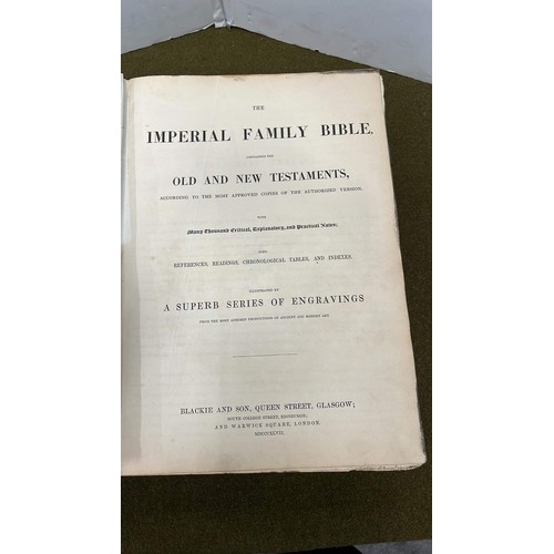 456 - LARGE FAMILY BIBLE NEW AND OLD TESTAMENTS