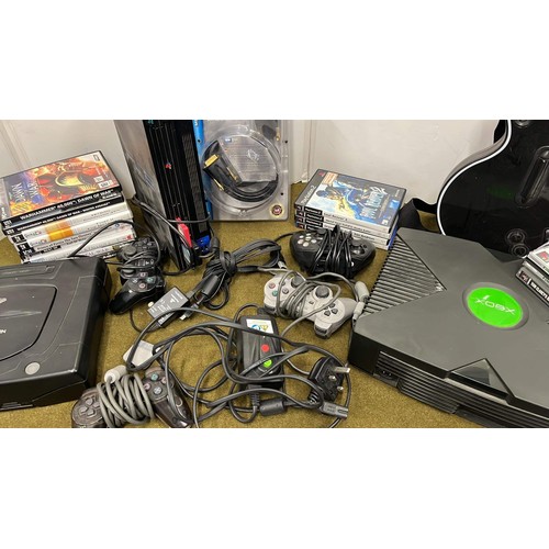 454 - RETRO GAMING , X BOX , SONY PS 2 AND GAMES