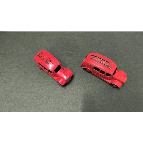 130 - TWO PLAY WORN DINKY FIRE ENGINES