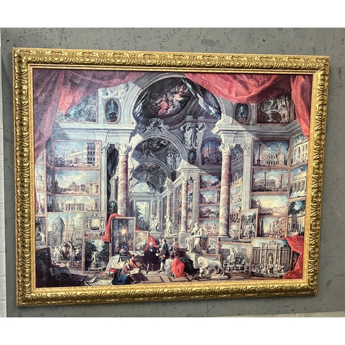 476 - LARGE FRAMED PRIT OF MASTERS ART WORK