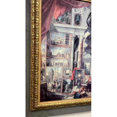 476 - LARGE FRAMED PRIT OF MASTERS ART WORK