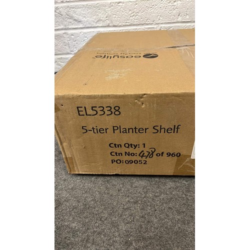 569 - BOXED 5-TIER PLANTER SHELF