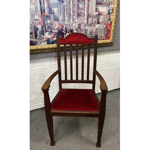 120 - ART DECO CARVER CHAIR