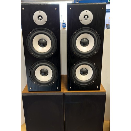 481 - THREE PAIRS OF SPEAKERS BY HITACHI  , TECHNICS AND OTHER