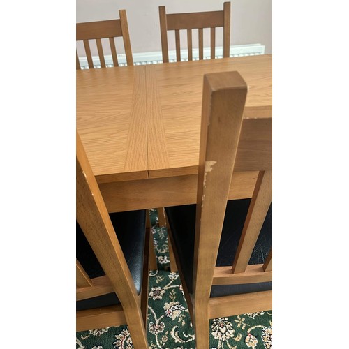 811 - TABLE AND SIX CHAIRS