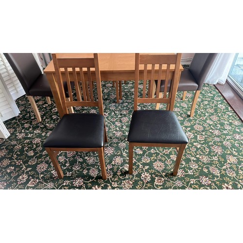 811 - TABLE AND SIX CHAIRS