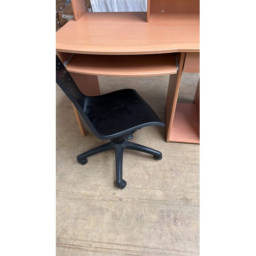 834 - OFFICE DESK AND CHAIR