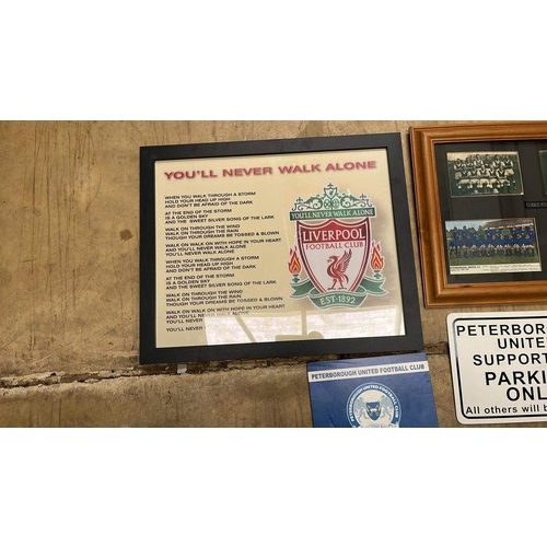 868 - PETERBOROUGH AND LIVERPOOL TEAM ITEMS