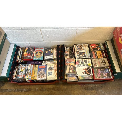 630 - VERY LARGE QTY OF MIXED VHS MOVIE VIDEOS