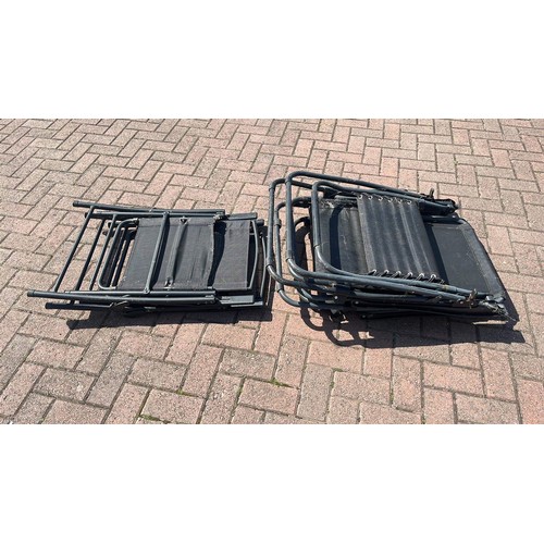 687 - FOUR FOLDING GARDEN CHAIRS