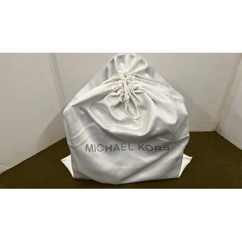 8 - MICHAEL KORS DILLON DOVE LEATHER SATCHEL WITH COVER SEE ALL PICTURES