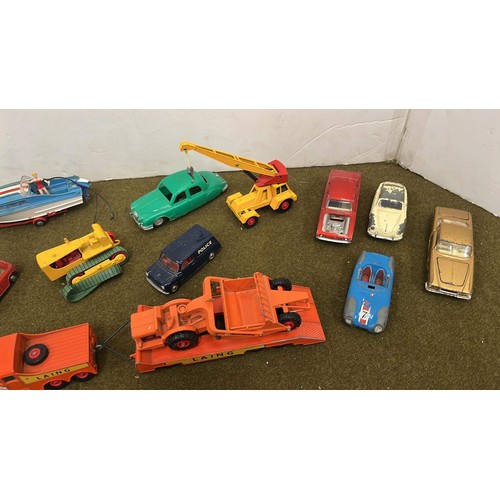 701 - PLAY WORN DINKY AND CORGI MODEL CARS MIXED