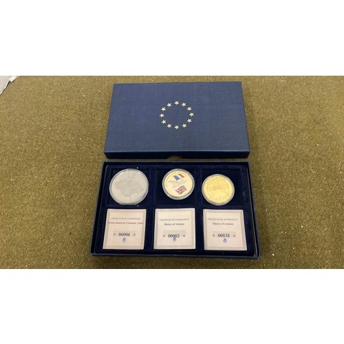 2 - THREE COLLECTORS PROOF COINS SEE PICTURES