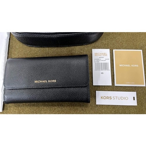 12 - MICHAEL SHOULDER BAG AND CLUTCH BAG IN BLACK WITH COVER