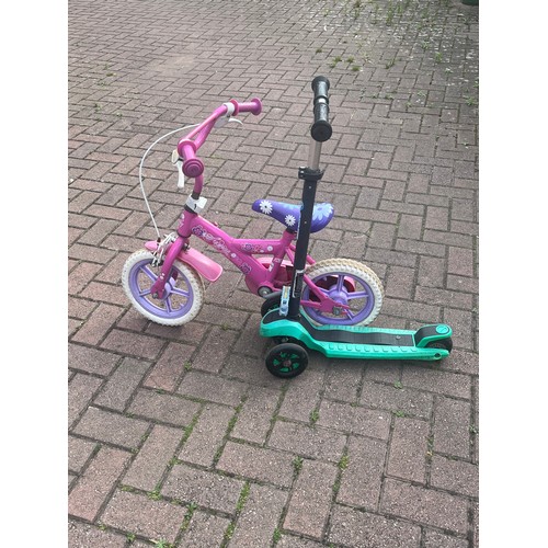 1008 - CHILDS BIKE AND SCOOTER *