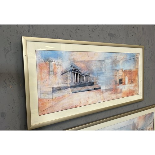 198 - TWO FRAMED ROMAN STYLE PRINTS