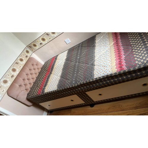 139 - SINGLE DIVAN BED SET WITH STORAGE