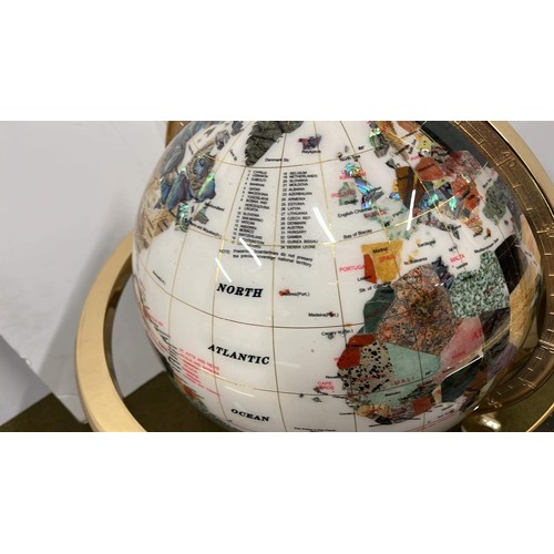 219 - LARGE GEM STONE GLOBE