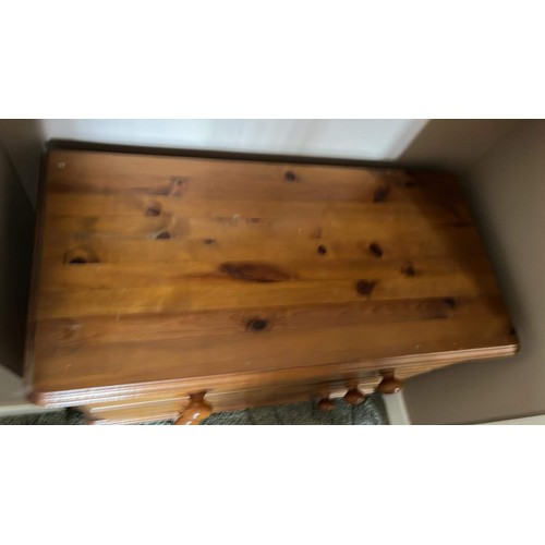 135 - PINE THREE DRAWER CHEST