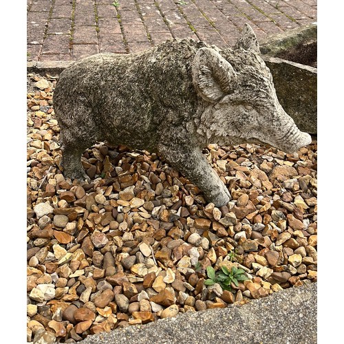 171 - LARGE GARDEN SCULPTURE OF A WILD HOG