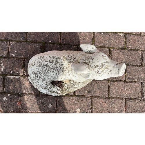 169 - LARGE GARDEN PIG FIGURE