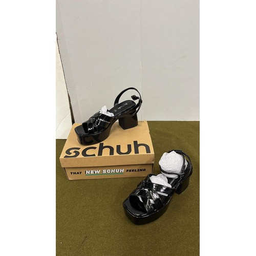 415 - PAIR OF BLACK SCHUH LADIES SHOES UK5 UNWORN