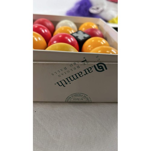 416 - BOXED BILLIARD  BALLS