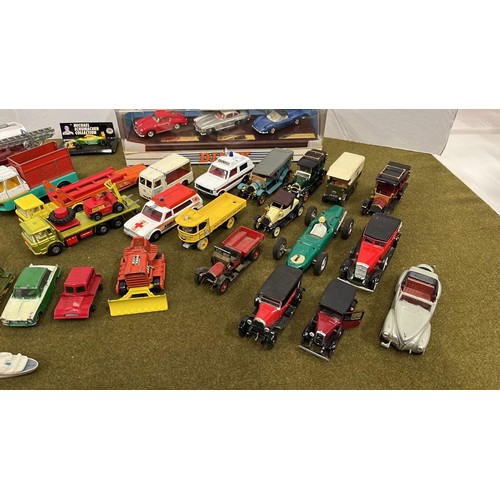 319 - QUANTITY OF PLAY WORN DINKY AND OTHER CARS AND TRUCKS