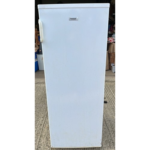 588 - TALL WHITE FREEZER BEEN USED IN GARAGE