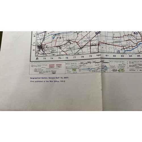 111 - TWO WAR TIME RAILWAY MAPS SEE PICTURES