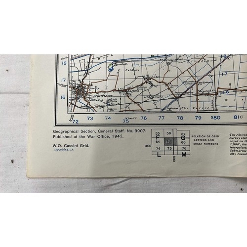 111 - TWO WAR TIME RAILWAY MAPS SEE PICTURES