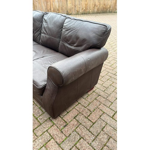 328 - BROWN USED SOFA