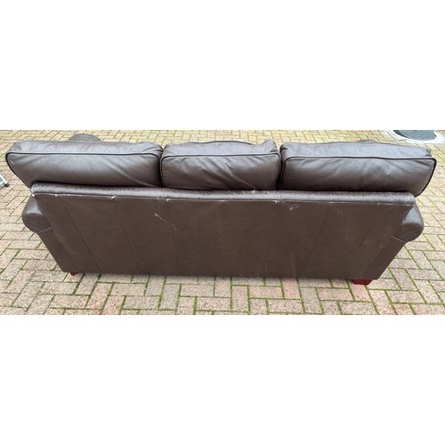 328 - BROWN USED SOFA