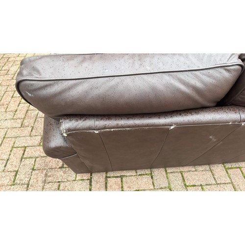 328 - BROWN USED SOFA