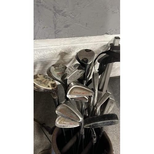 95 - GOLF CLUBS AND CADDY USED