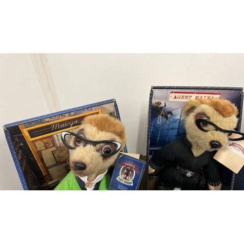 24 - FOUR BOXED MEERKATS