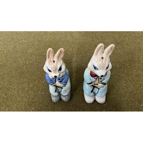 12 - RABBIT SALT AND PEPPER POTS