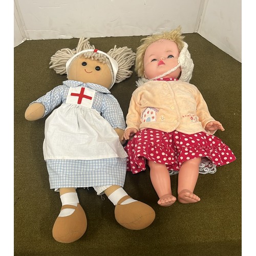 33 - NURSE RAG DOLLS  AND OTHER DOLL