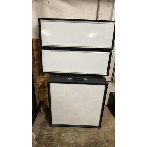 424 - FOUR USED DISCO LIGHT BOXES USED UNCHECKED