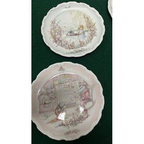 58 - ROYAL DOULTON THE WIND IN THE WILLOWS SEASON PLATES