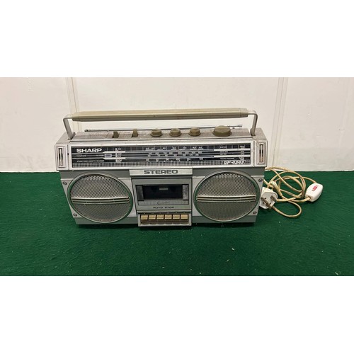 102 - RETRO SHARP STEREO CASSETTE RECORDER