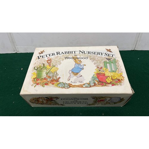 63 - WEDGWOOD PETER RABBIT NURSERY SET SEE ALL PICTURES