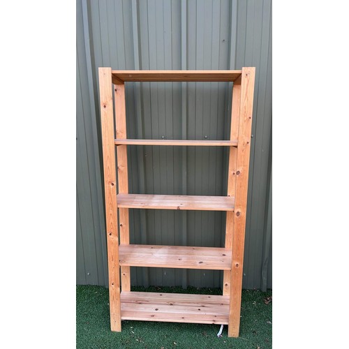 482 - PINE SHELVING UNIT