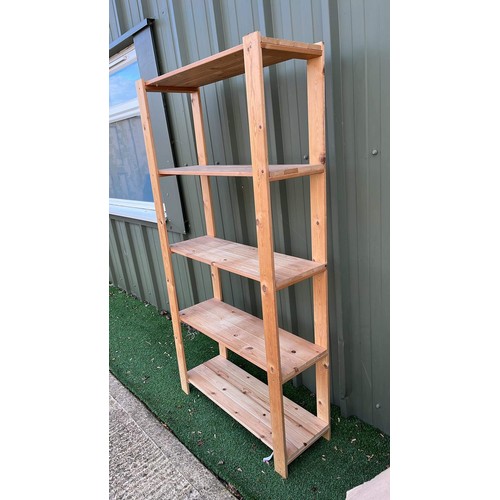 482 - PINE SHELVING UNIT