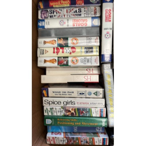 481 - QTY OF MIXED MOVIE AND FOOTBALL VHS VIDEOS