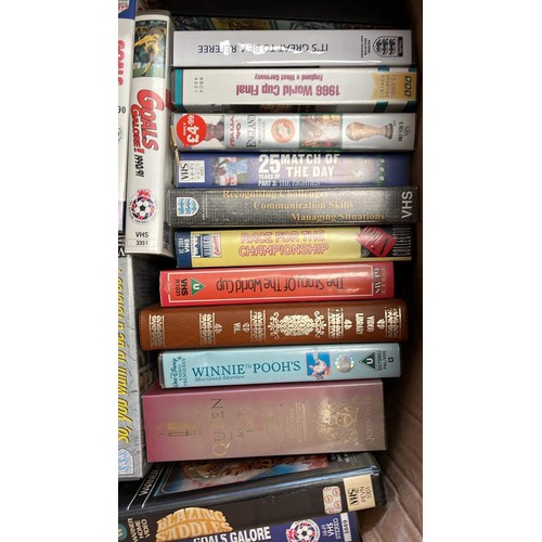 481 - QTY OF MIXED MOVIE AND FOOTBALL VHS VIDEOS