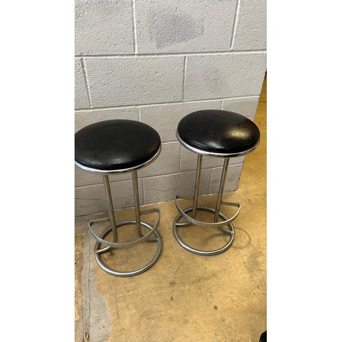 447 - TWO HIGH STOOLS