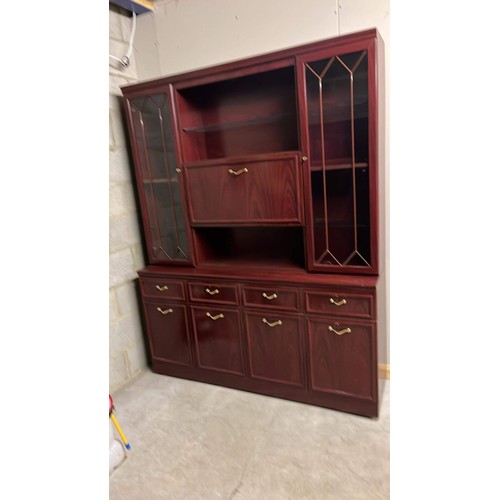 425 - MAHOGANY EFFECT LOUNGE UNIT